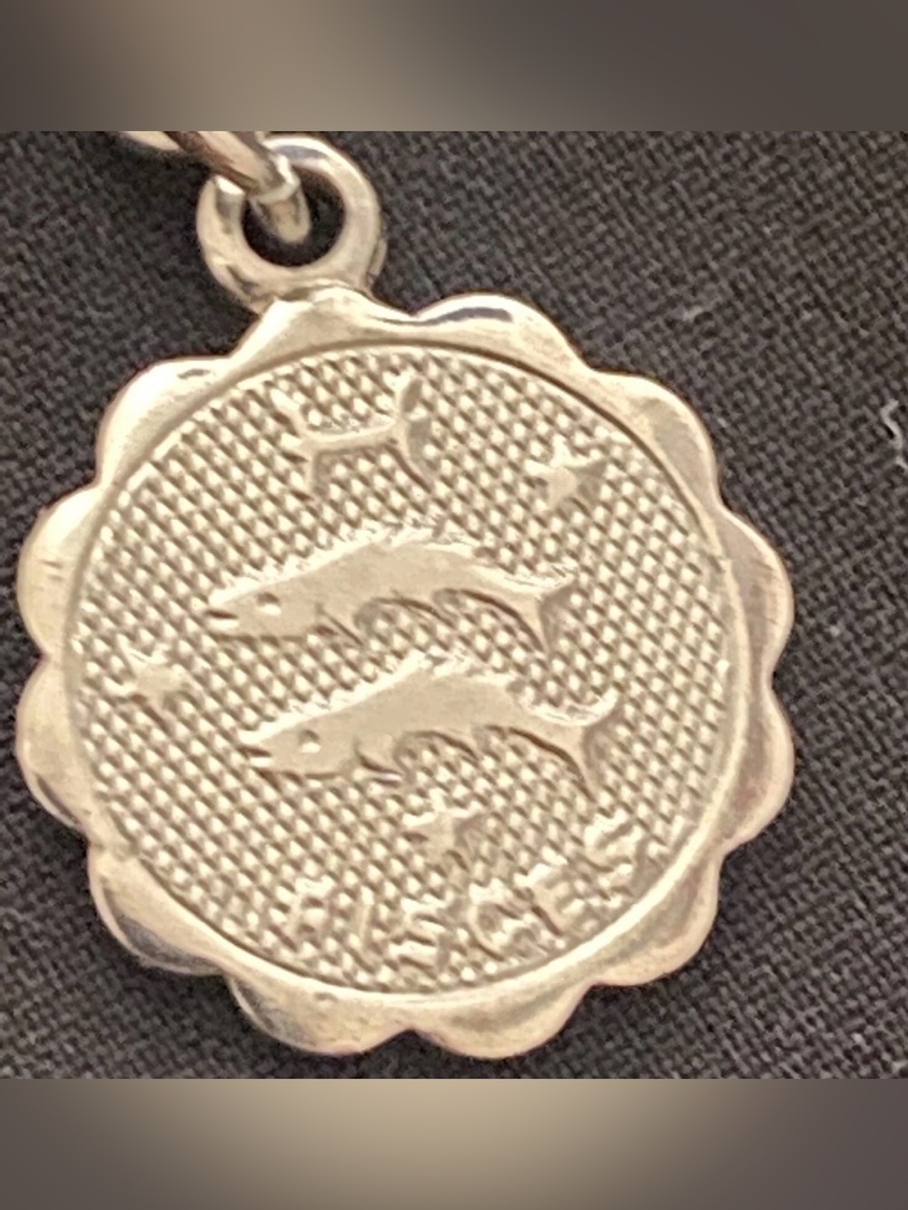 Silver Pisces Fish Zodiac Pendant Necklace Charm